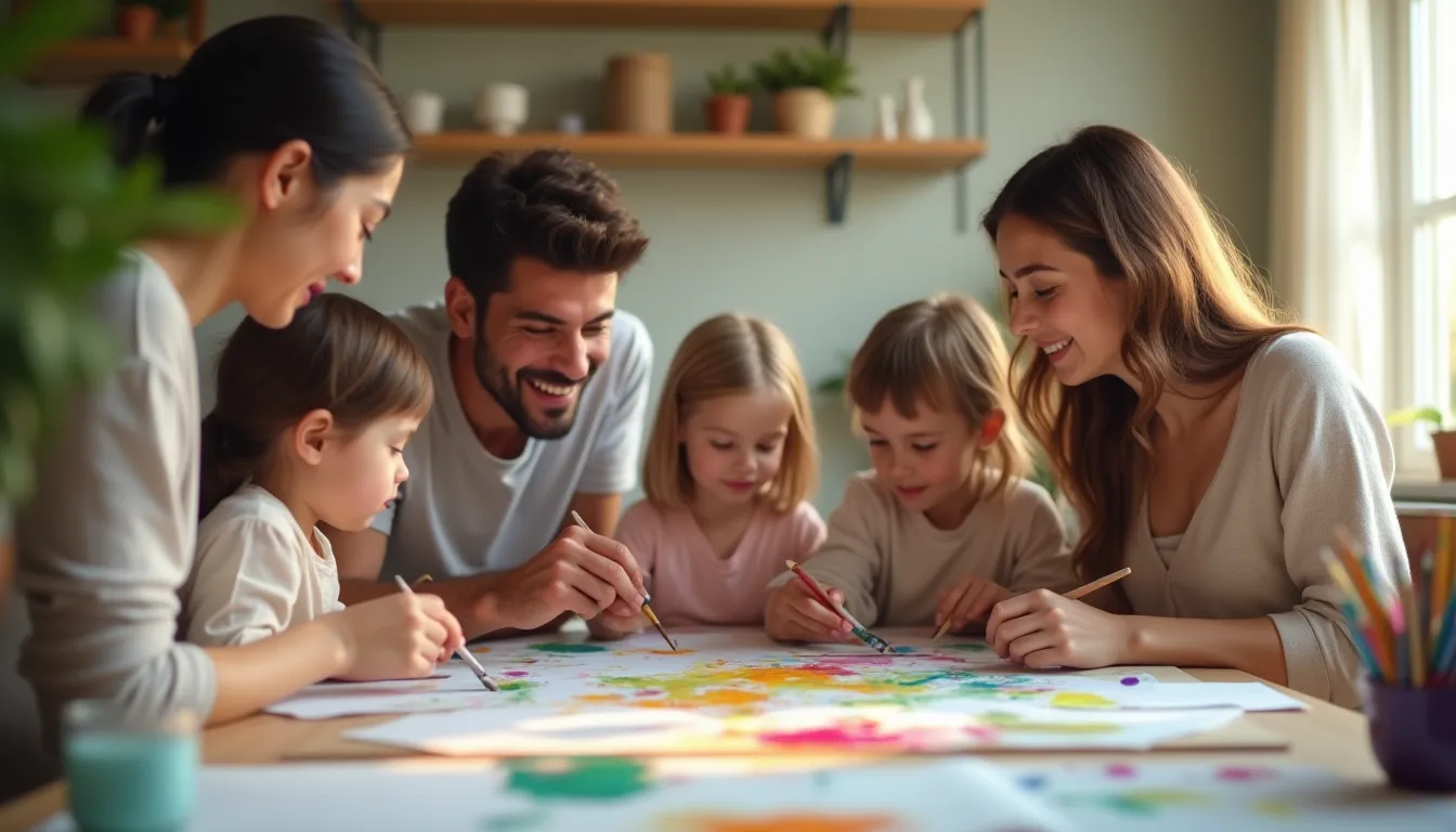Die schönsten gemeinsamen Aktivitäten zum Malen für die ganze Familie