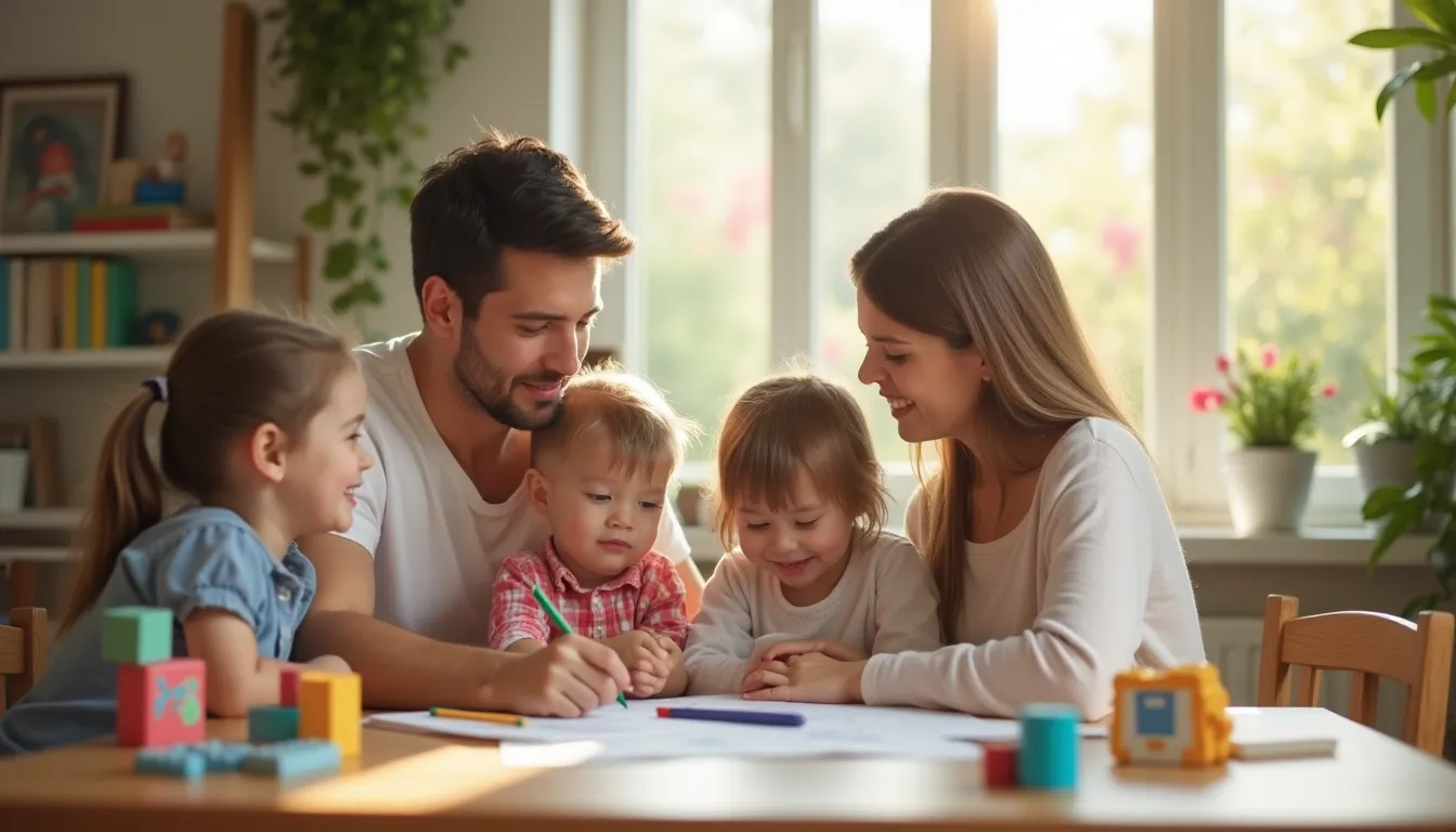 Familie als Cartoon: Die bunte Welt des Familienlebens