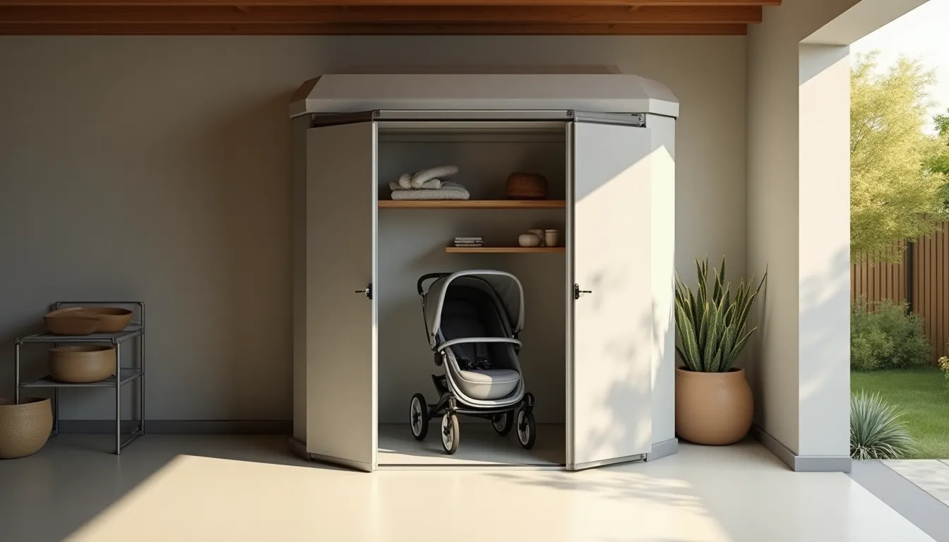 Kinderwagen Garage: Ordnung und Schutz für deinen Buggy