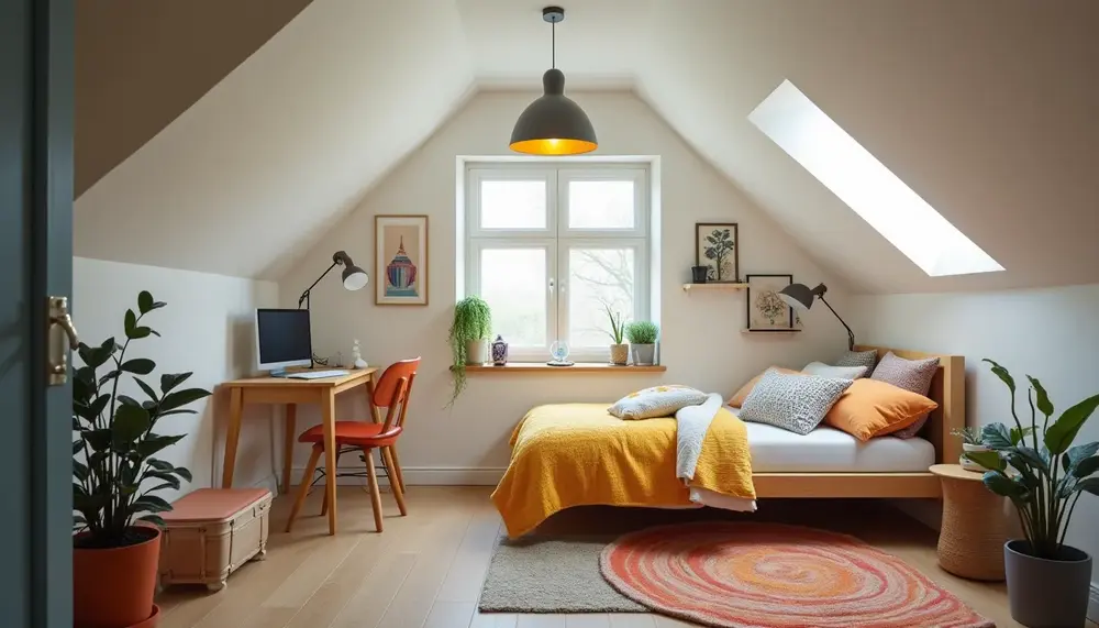 So richtest du ein cooles teenager zimmer mit dachschräge ein