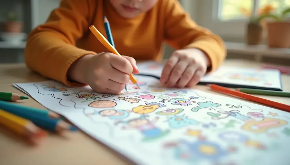 Wie Ausmalbilder die Feinmotorik und Kreativität bei Kindern fördern